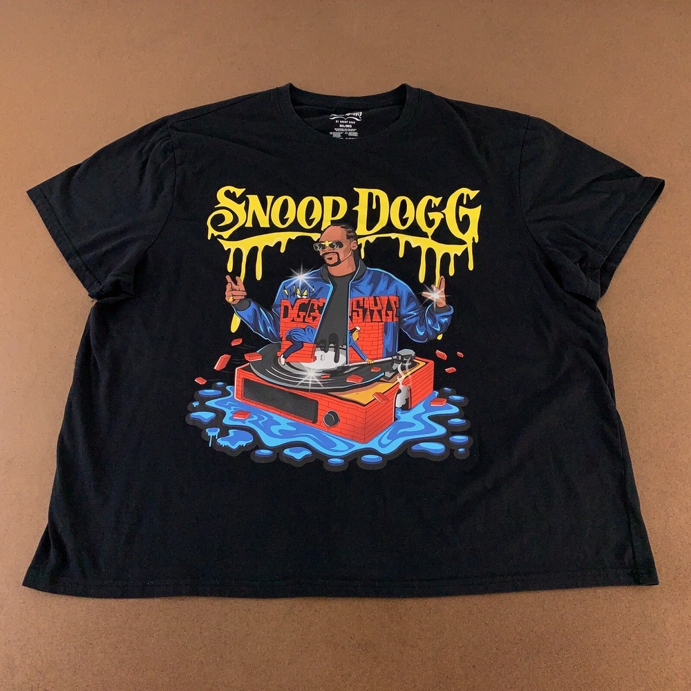 Dogg Supply by Snoop Dogg Men's 3XL Black Short Sleeve Crew Neck Graphic Tee